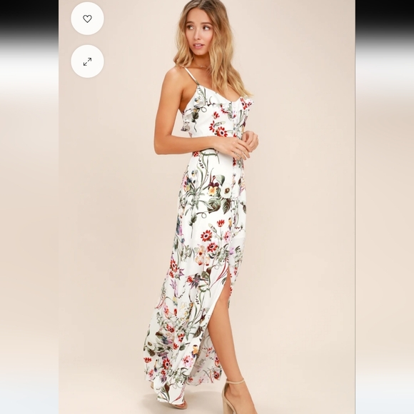 Lulus floral midi /maxi dress Suze XL - Picture 2 of 7